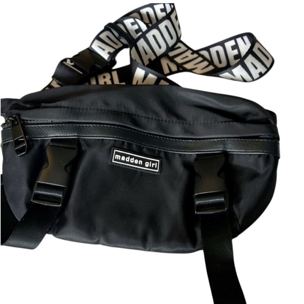 Madden Girl Black Fanny Pack Crossbody Bag